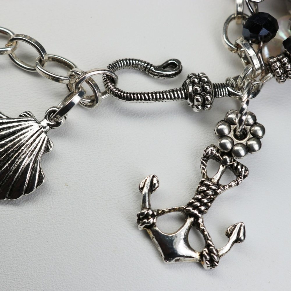 Sunken Treasure Handcrafted Pearl Silver Bracelet - Picture 5 of 8